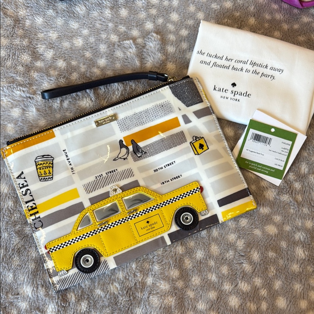 Kate Spade Times Square Map Clutch